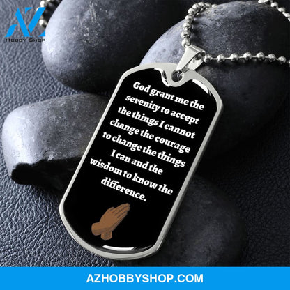 Serenity Dog Tag. Black version man