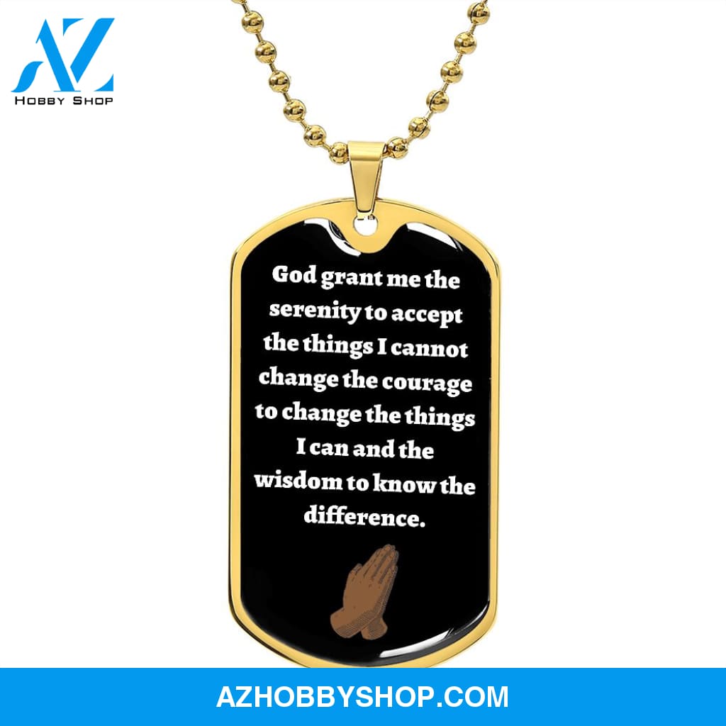 Serenity Dog Tag. Black version man