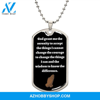 Serenity Dog Tag. Black version man
