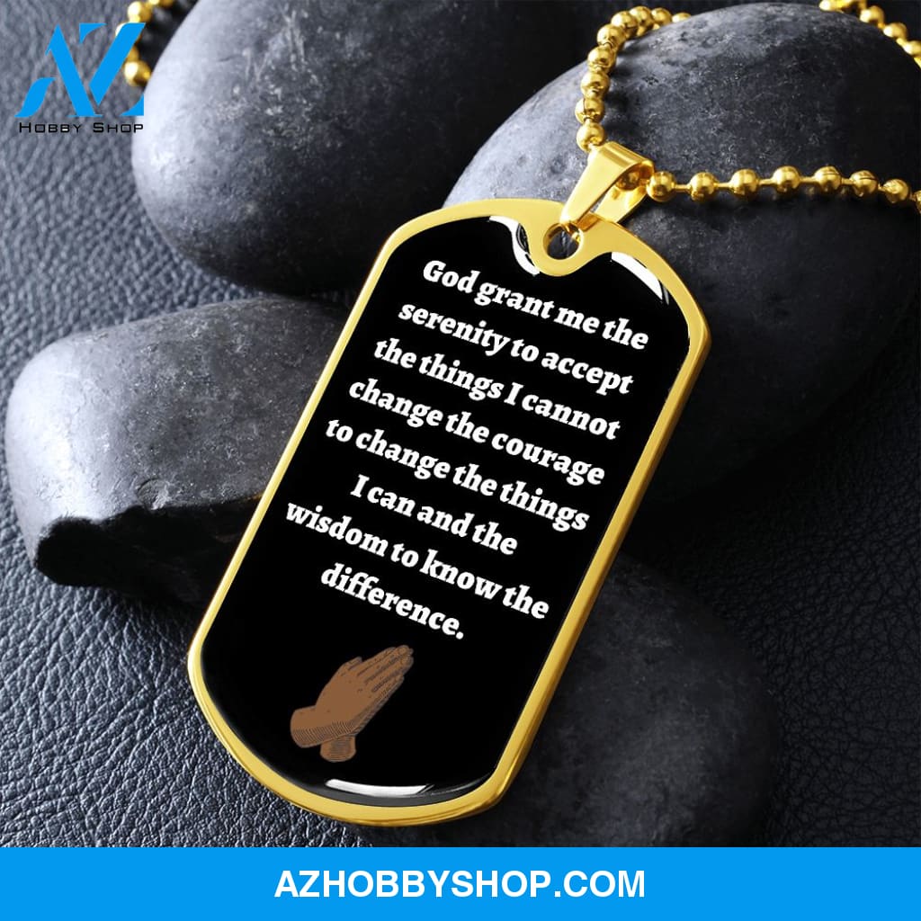 Serenity Dog Tag. Black version man