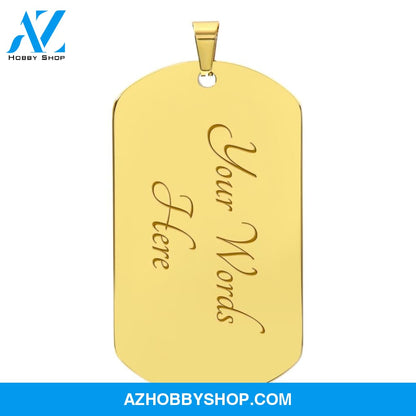 Serenity Tag . WHITE background
