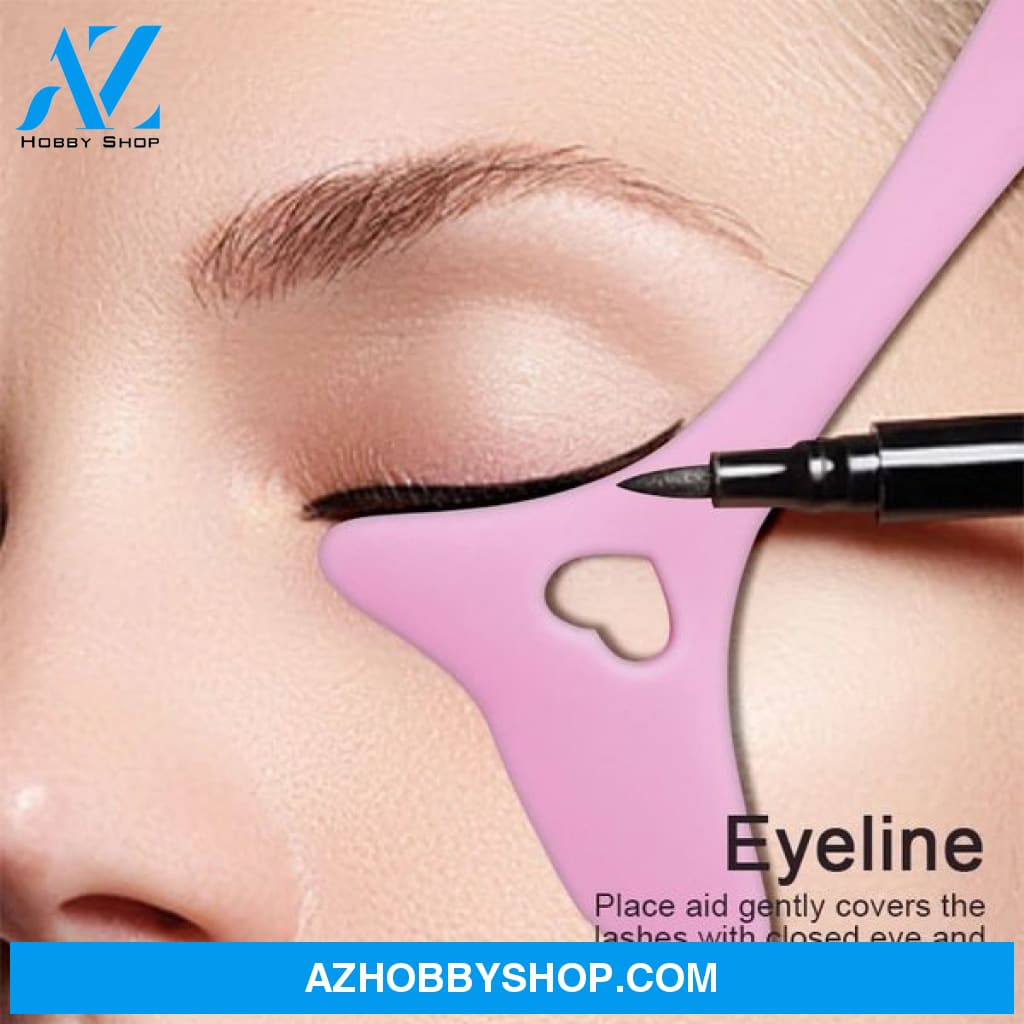 Silicone Stencils For Eyeliner Mascara Lipstick ! Reusable Eye Makeup Aid Tool.