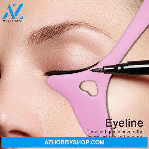 Silicone Stencils For Eyeliner Mascara Lipstick ! Reusable Eye Makeup Aid Tool.