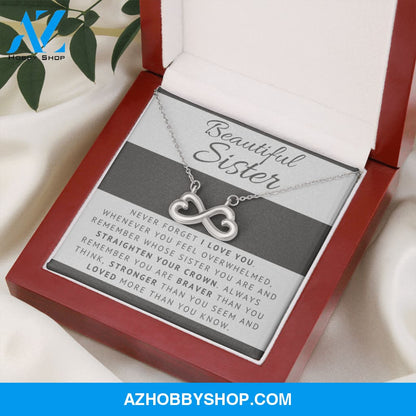 Sister - Always There For You - Infinity Necklace
