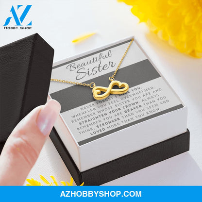 Sister - Always There For You - Infinity Necklace