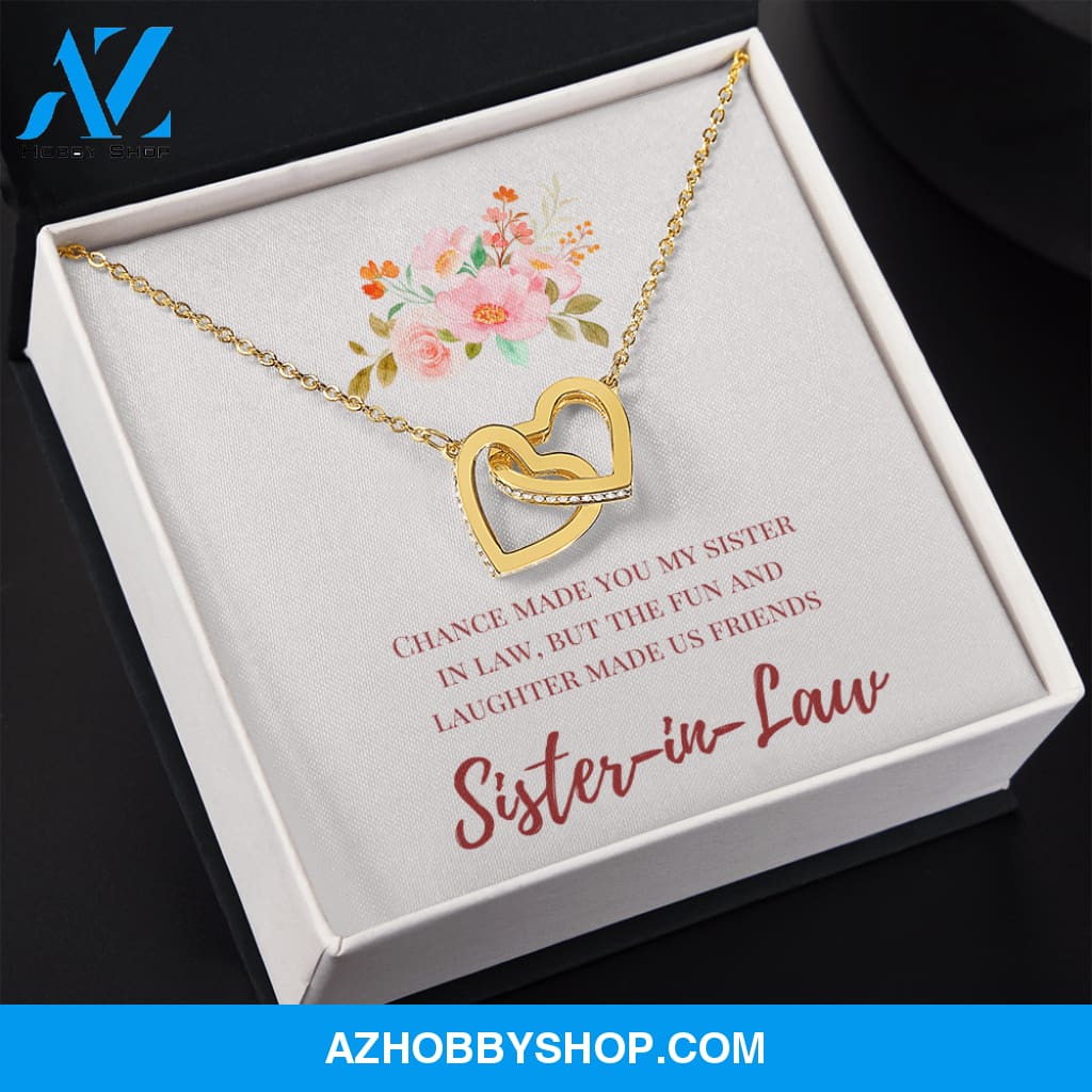 Sister in Law - Special Connection - Interlocking Hearts Necklace