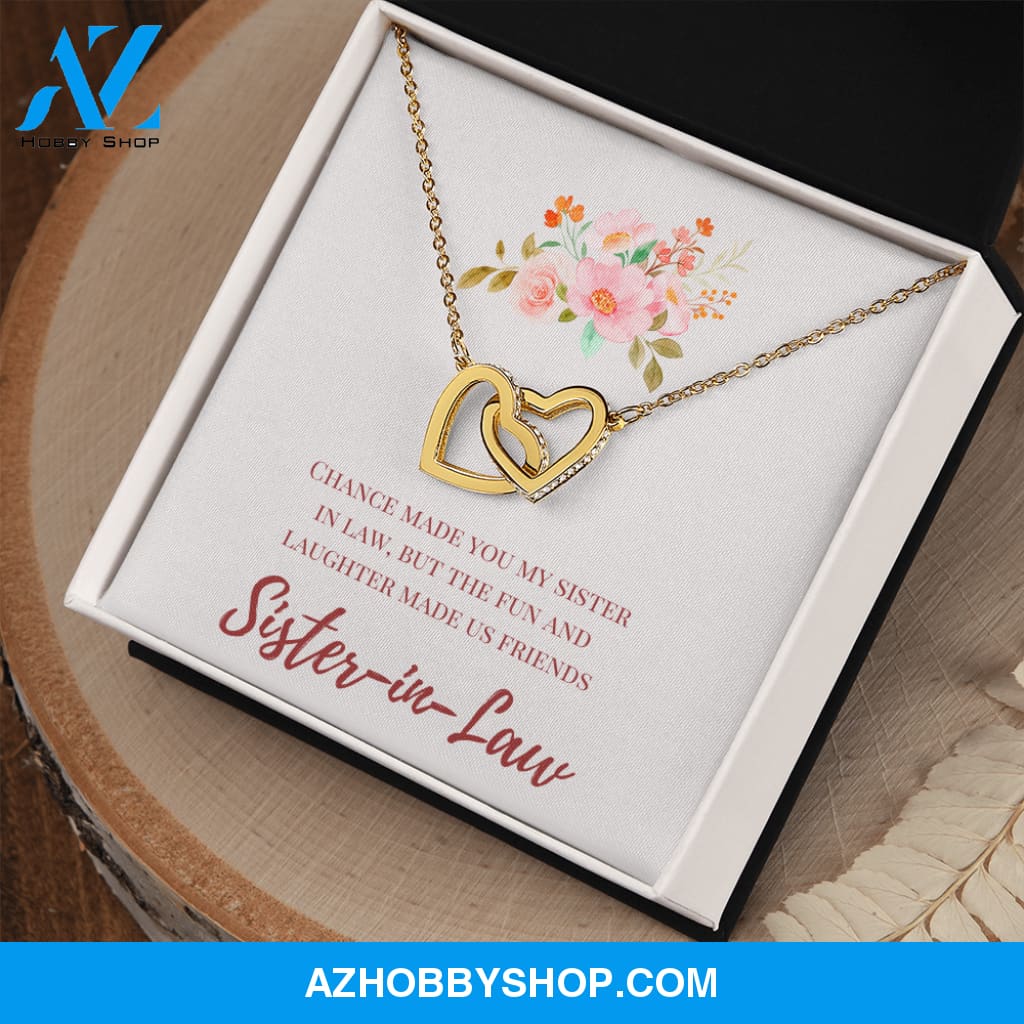 Sister in Law - Special Connection - Interlocking Hearts Necklace
