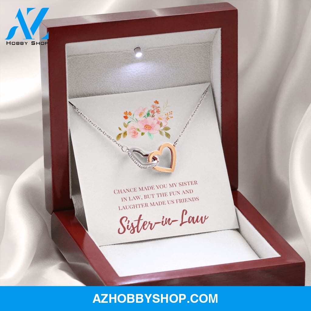Sister in Law - Special Connection - Interlocking Hearts Necklace