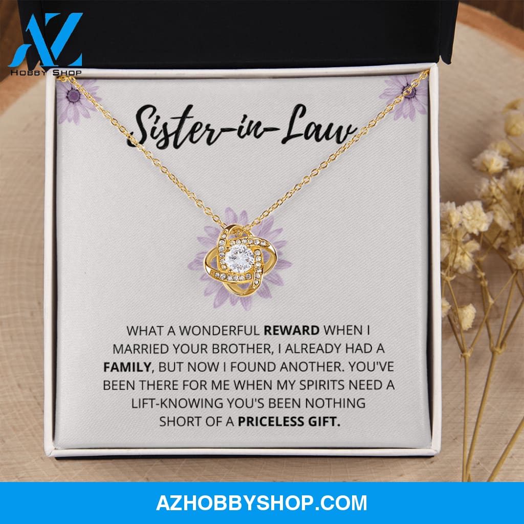 Sister In Law - Wonderful Reward - Love Knot Necklace