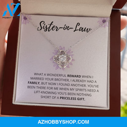 Sister In Law - Wonderful Reward - Love Knot Necklace