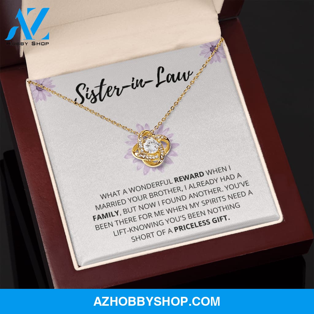 Sister In Law - Wonderful Reward - Love Knot Necklace