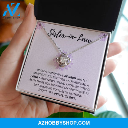 Sister In Law - Wonderful Reward - Love Knot Necklace
