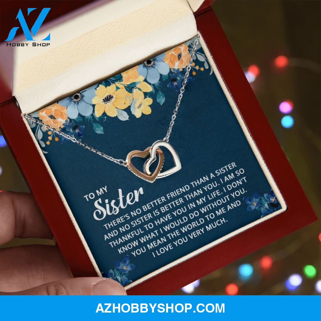 Sister - The World To Me - Perfect Pair Silver Necklace