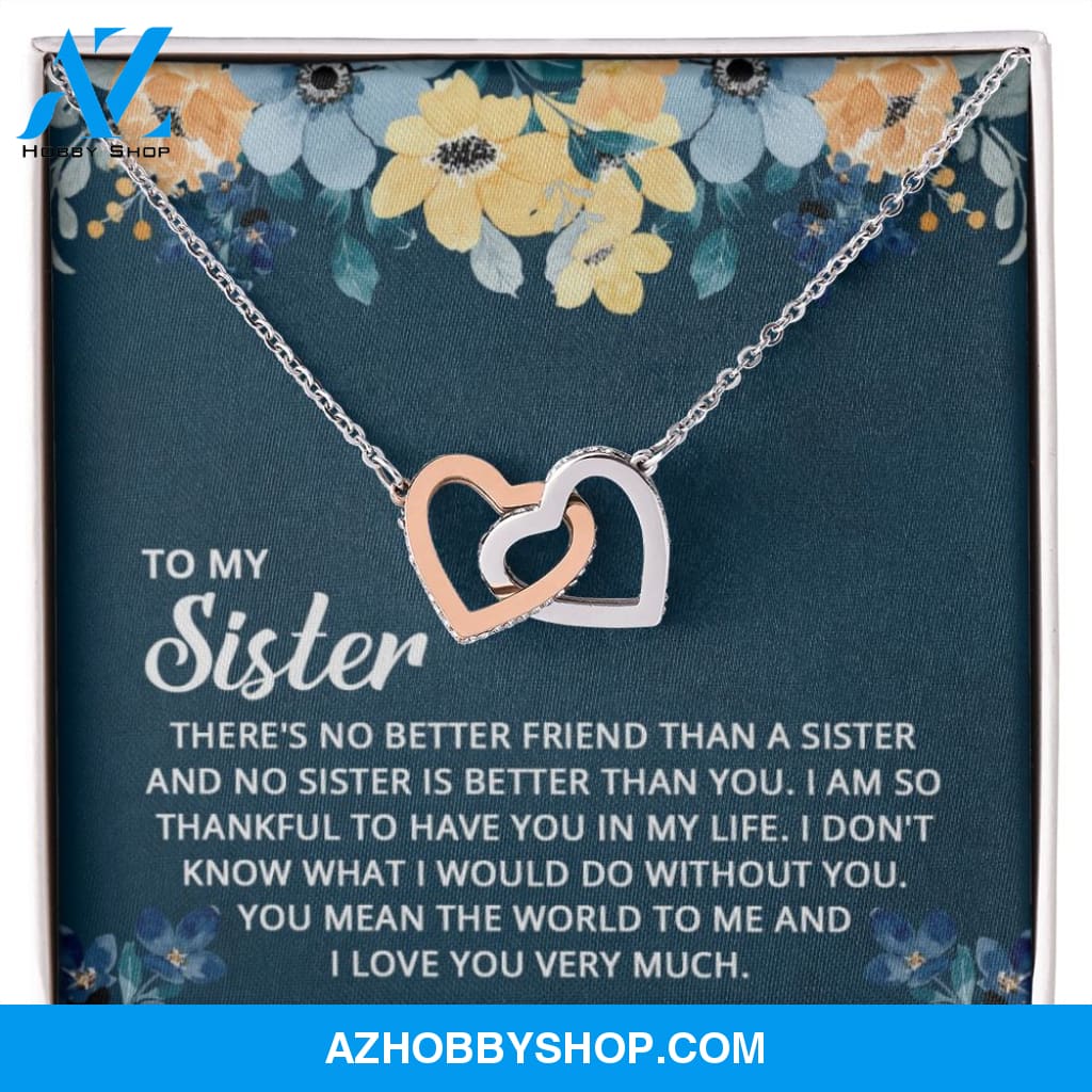 Sister - The World To Me - Perfect Pair Silver Necklace