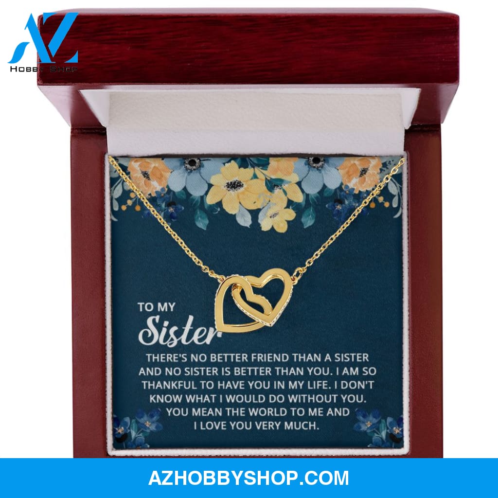 Sister - The World To Me - Perfect Pair Silver Necklace