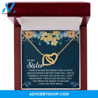 Sister - The World To Me - Perfect Pair Silver Necklace