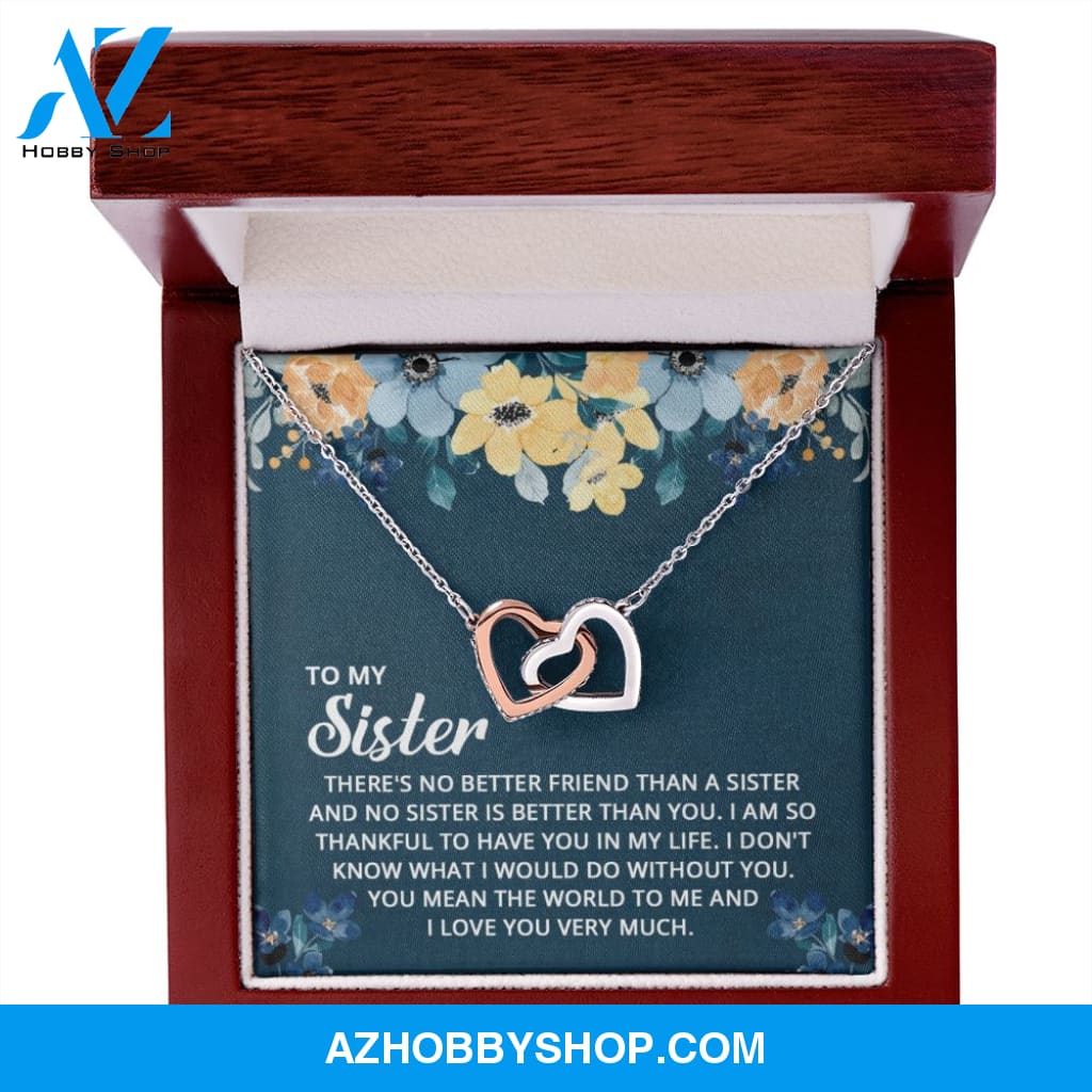 Sister - The World To Me - Perfect Pair Silver Necklace