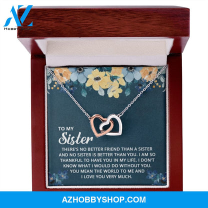 Sister - The World To Me - Perfect Pair Silver Necklace