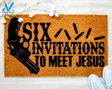 Six Invitation To Meet Jesus Gun Doormat Gun Western Doormat Family DoormatPorch Decor Housewarming Doormat