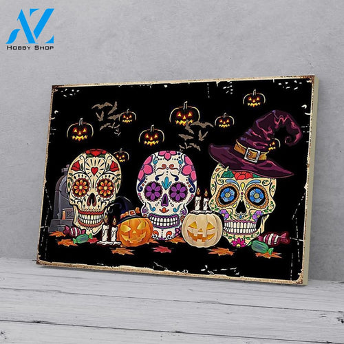 Skull Halloween Radiologist Canvas And Poster, Wall Decor Visual Art, Halloween Gift, Happy Halloween
