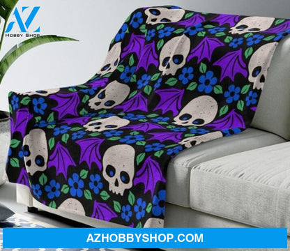 Skulls Blanket,Halloween Blanke,Fall Home Decor,Halloween Bedding, Gift Home Decor Bedding Couch Sofa Soft And Comfy Cozy