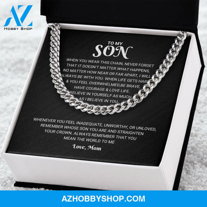 Son - Always Remember - Cuban Link Chain