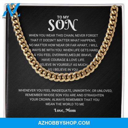 Son - Always Remember - Cuban Link Chain