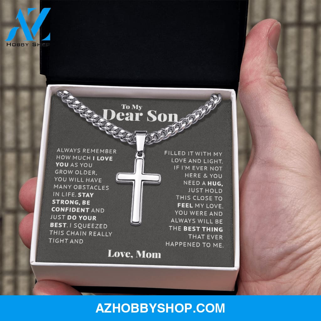 Son - Be Confident - Cross Cuban Link Chain