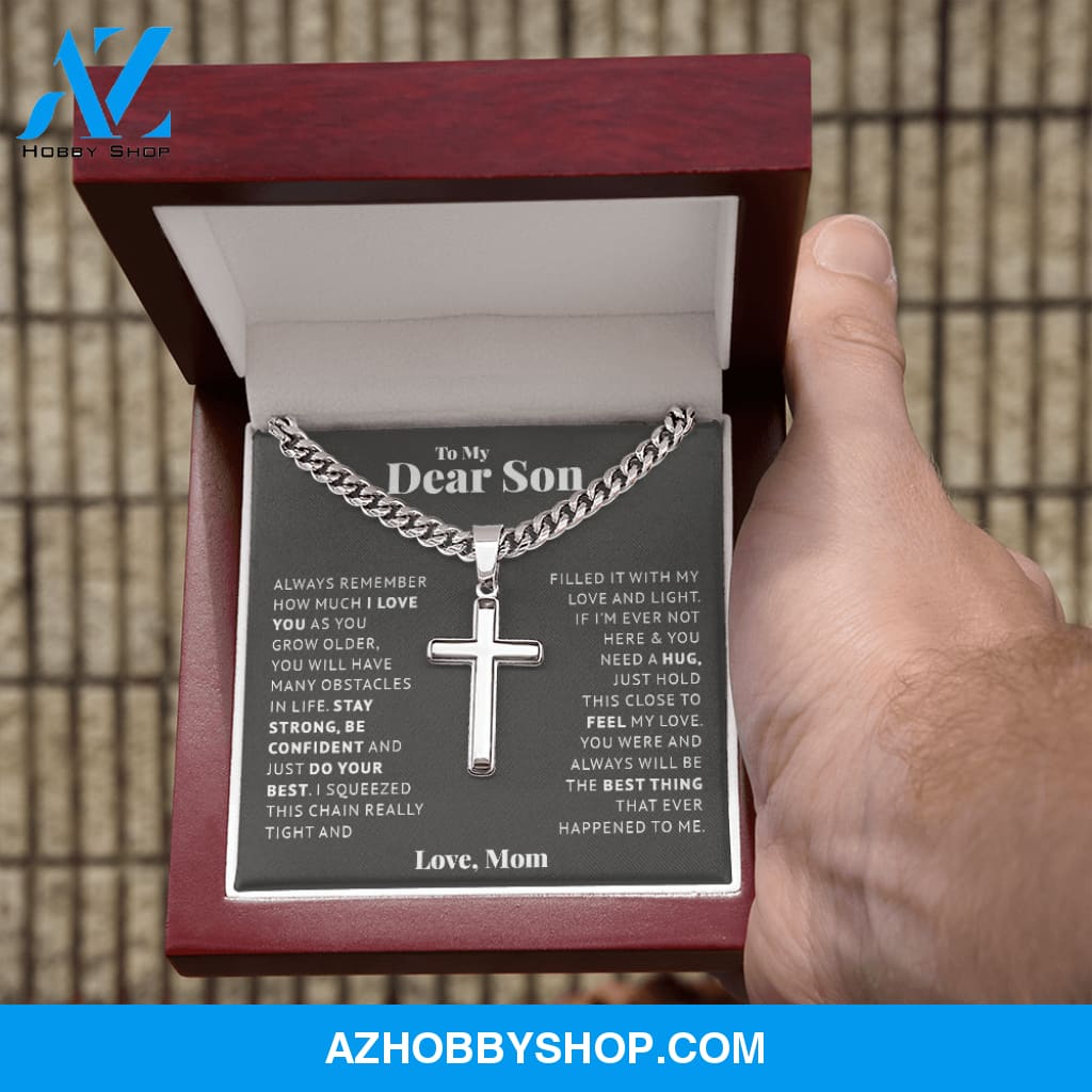 Son - Be Confident - Cross Cuban Link Chain