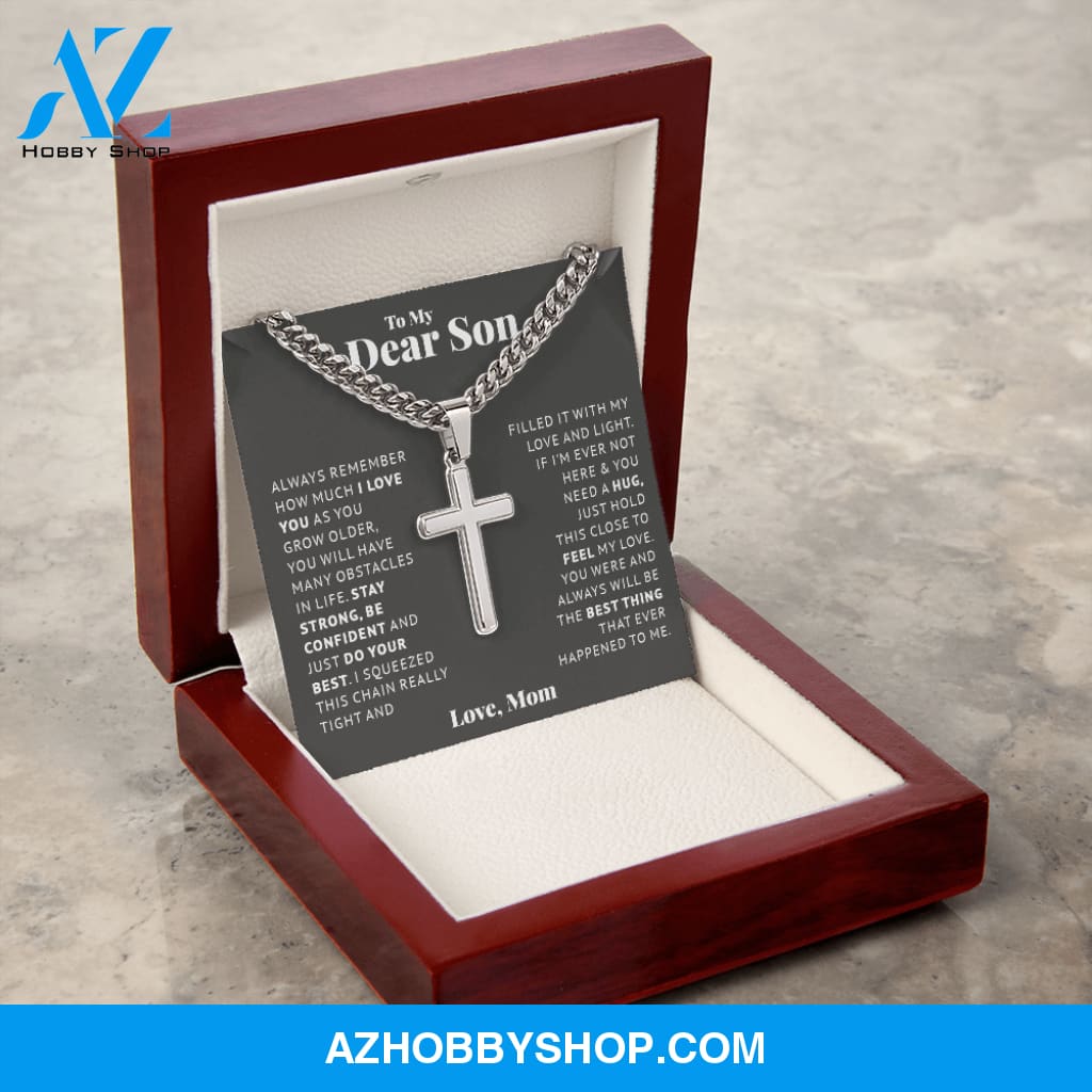 Son - Be Confident - Cross Cuban Link Chain