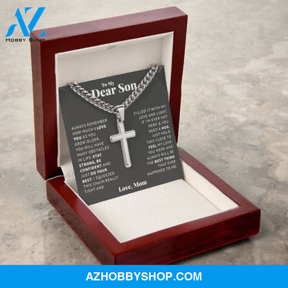 Son - Be Confident - Cross Cuban Link Chain