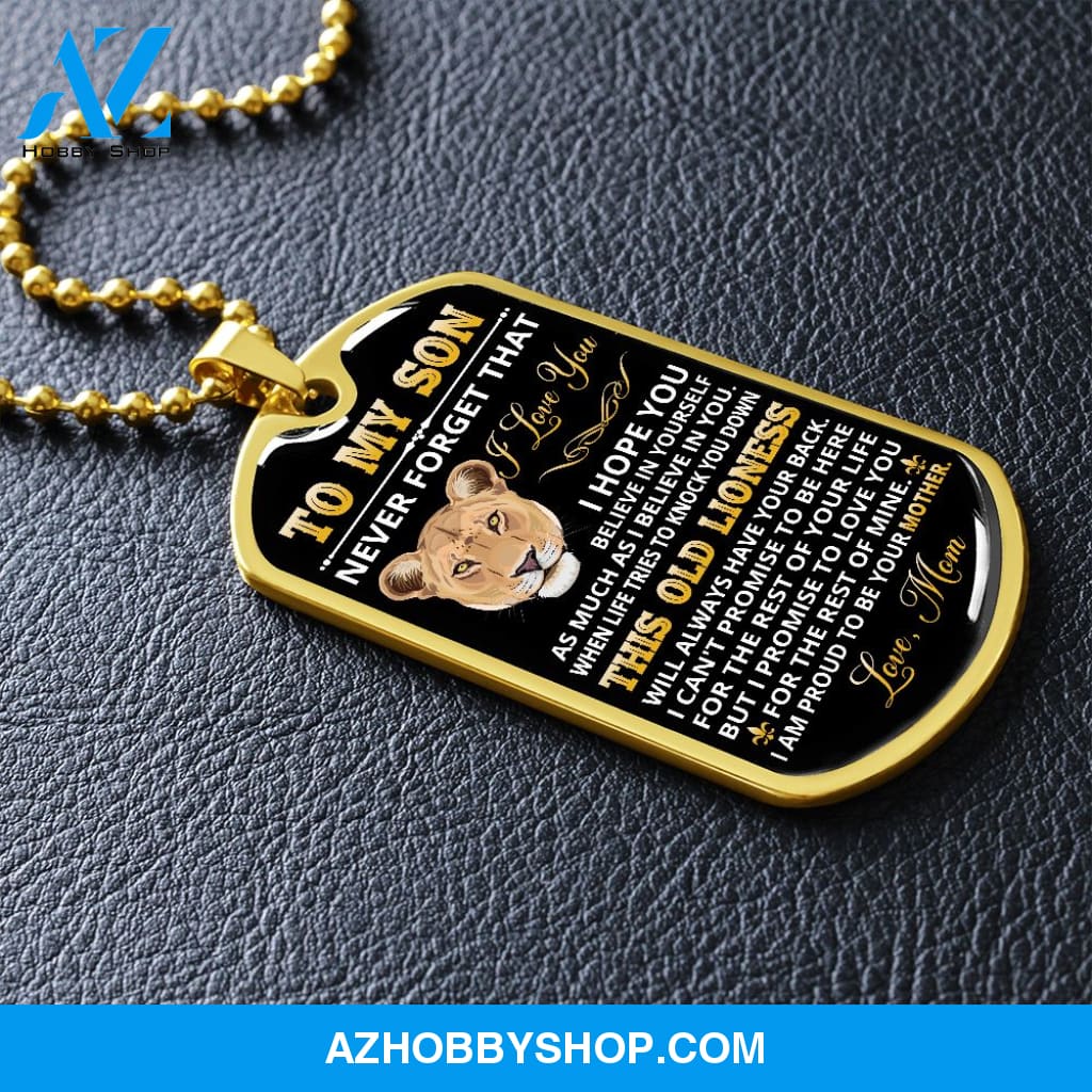 Son - Believe in Yourself - Military Necklace