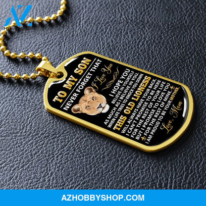 Son - Believe in Yourself - Military Necklace