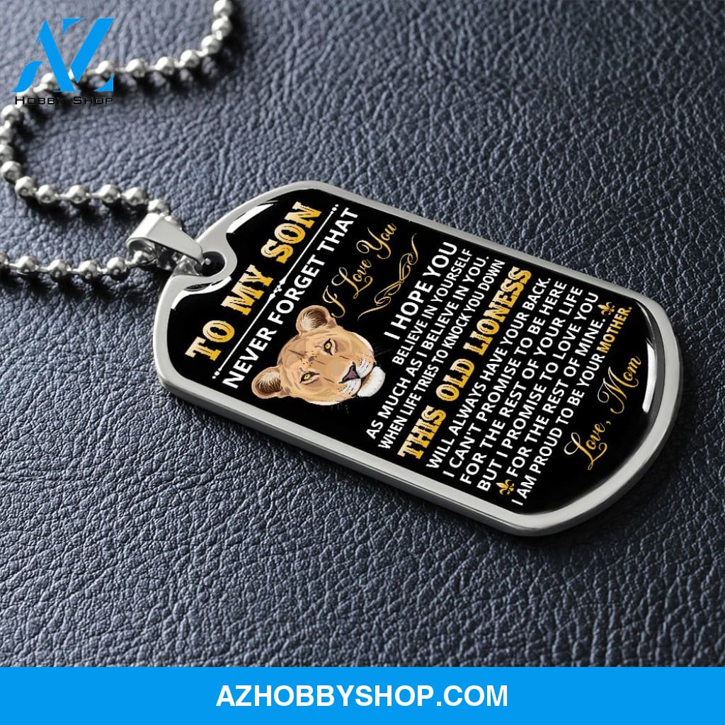 Son - Believe in Yourself - Military Necklace