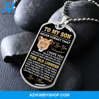 Son - Believe in Yourself - Military Necklace