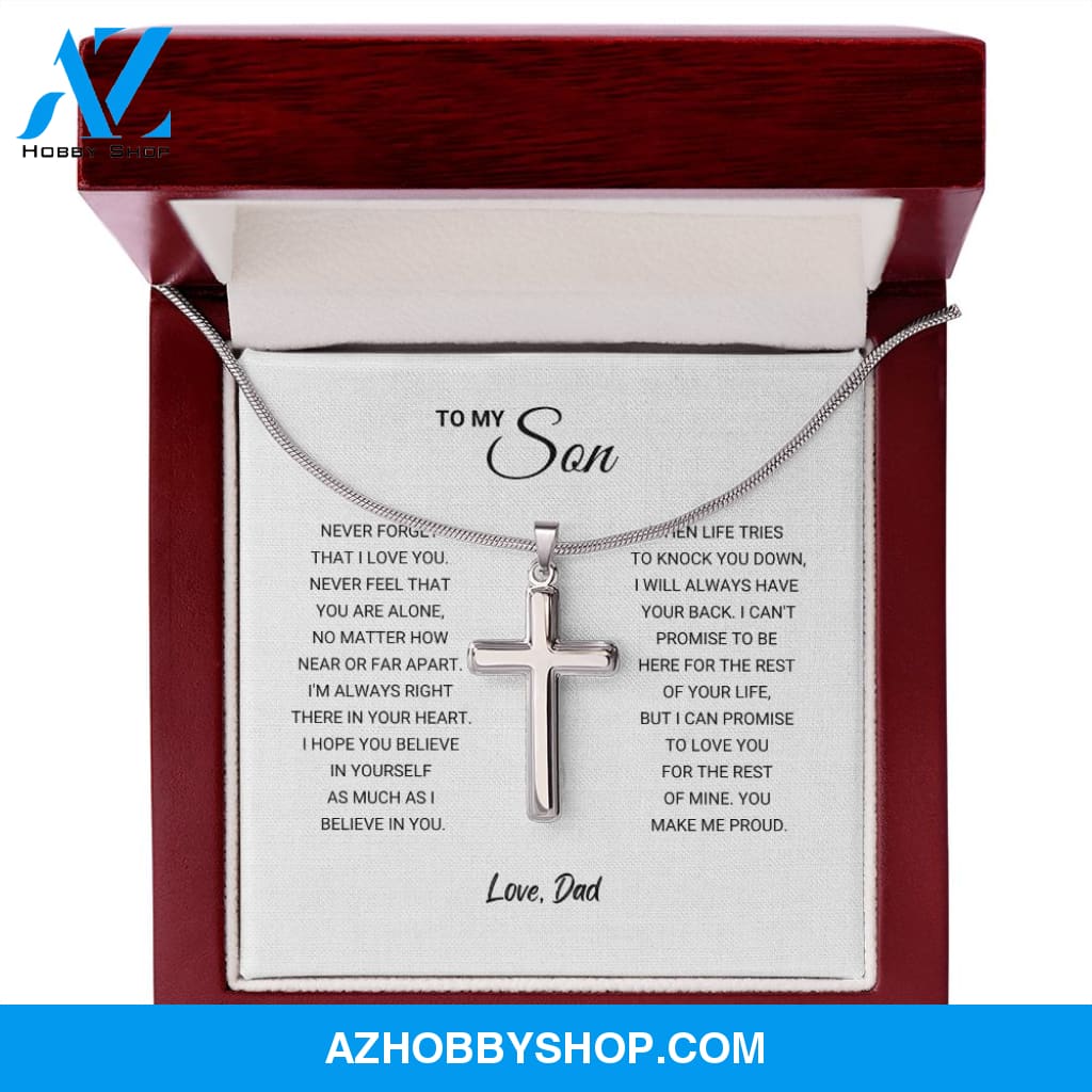 Son - Make Me Proud - Artisan Cross Silver Necklace