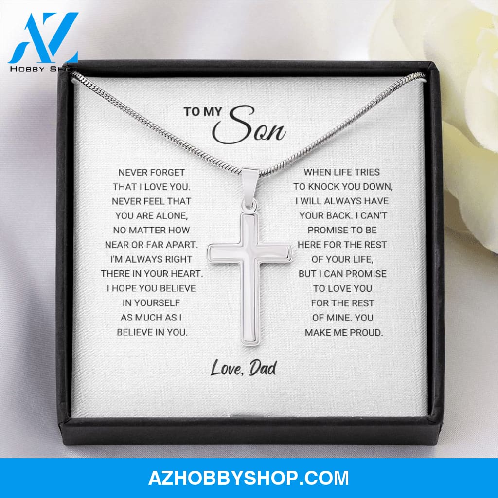 Son - Make Me Proud - Artisan Cross Silver Necklace