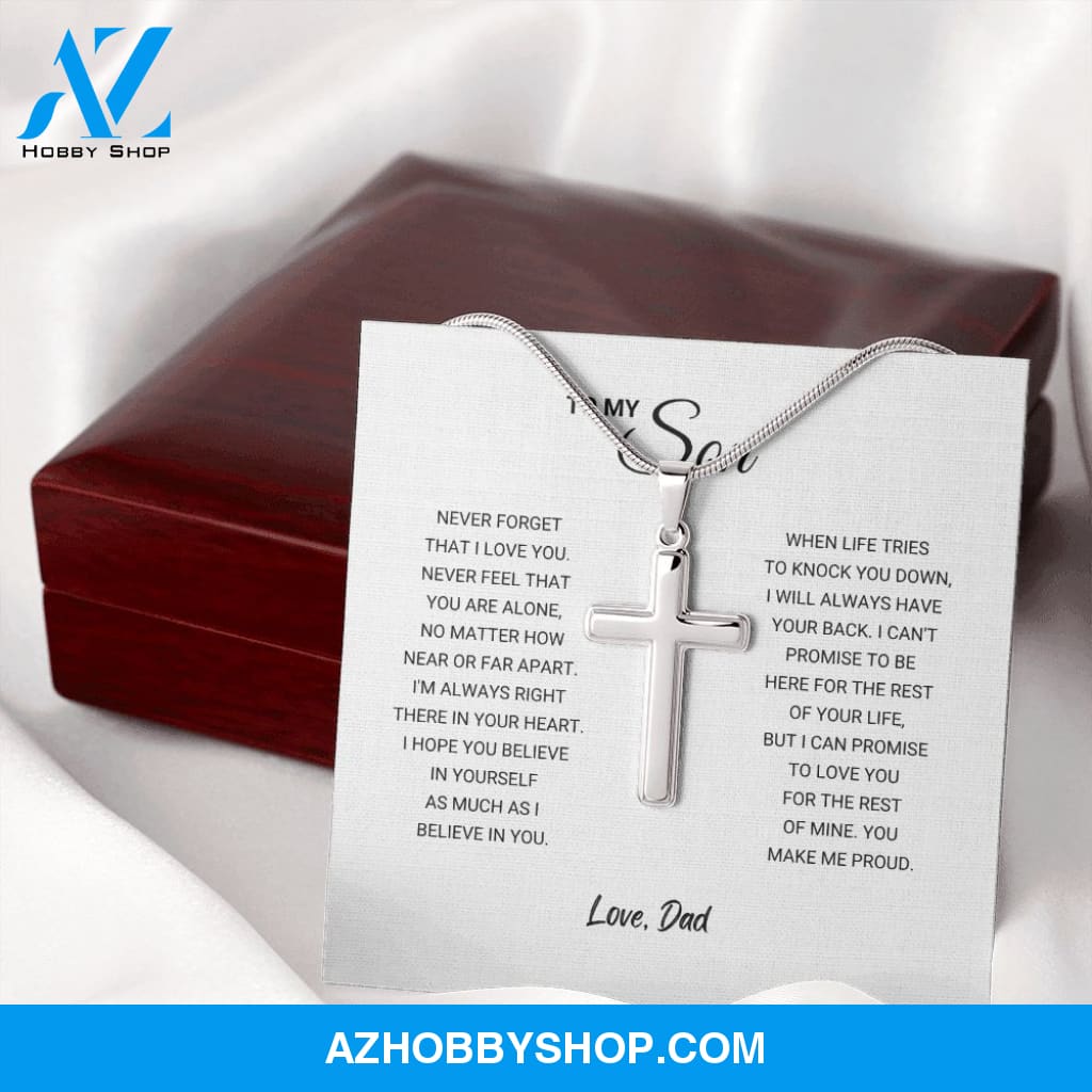 Son - Make Me Proud - Artisan Cross Silver Necklace