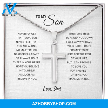 Son - Make Me Proud - Artisan Cross Silver Necklace