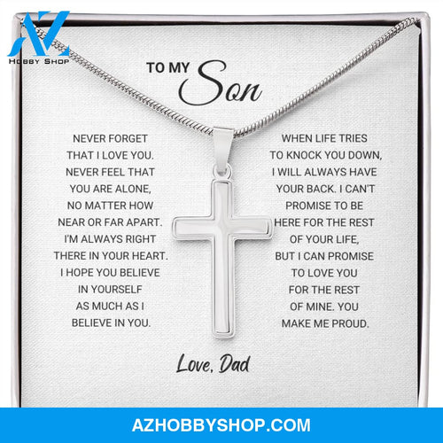 Son - Make Me Proud - Artisan Cross Silver Necklace