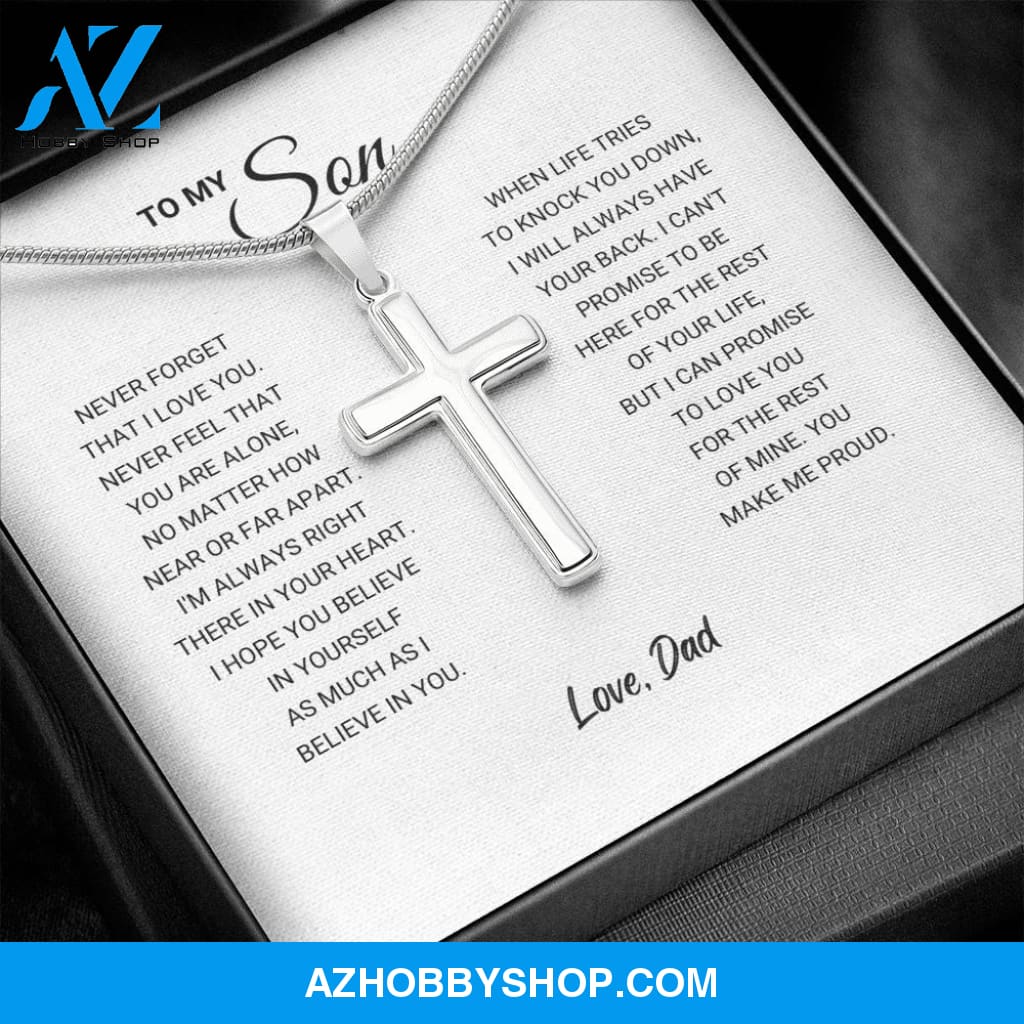 Son - Make Me Proud - Artisan Cross Silver Necklace