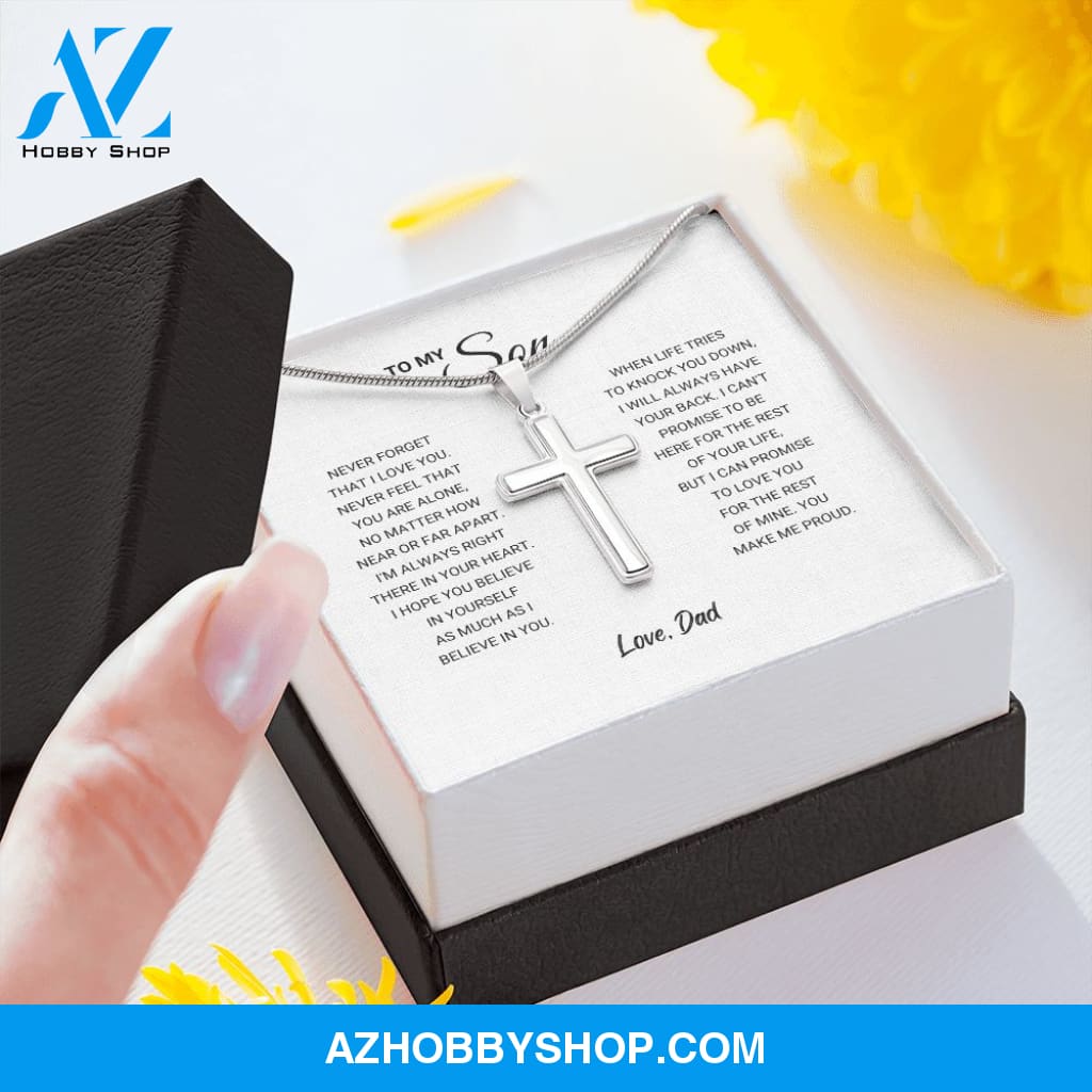 Son - Make Me Proud - Artisan Cross Silver Necklace