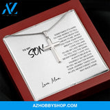 Son - Never Forget - Artisan Cross Silver Necklace