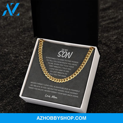 Son - Never Forget - Cuban Link Chain