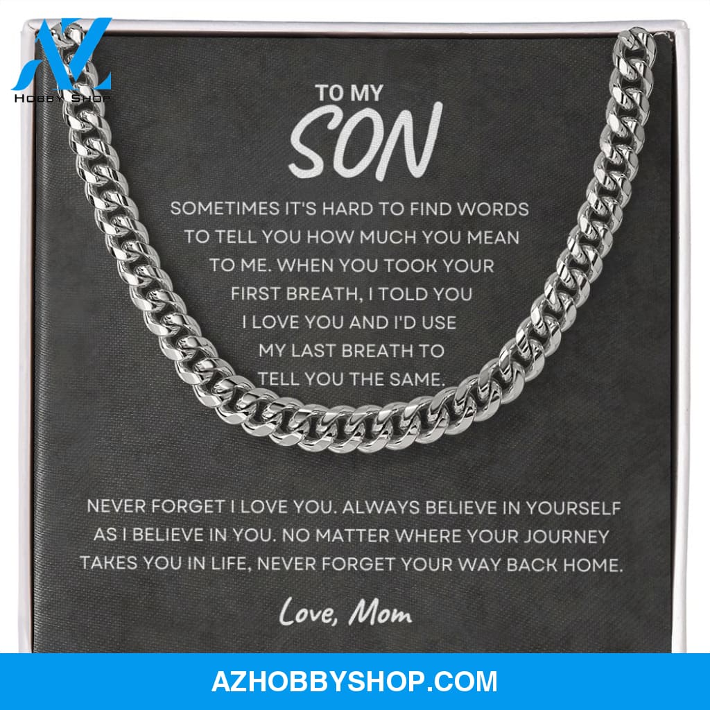 Son - Never Forget - Cuban Link Chain