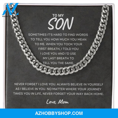 Son - Never Forget - Cuban Link Chain