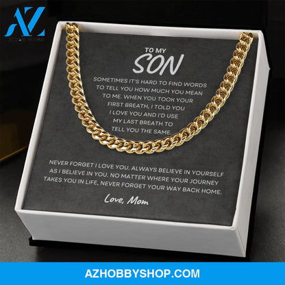 Son - Never Forget - Cuban Link Chain