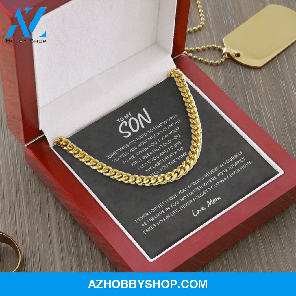 Son - Never Forget - Cuban Link Chain