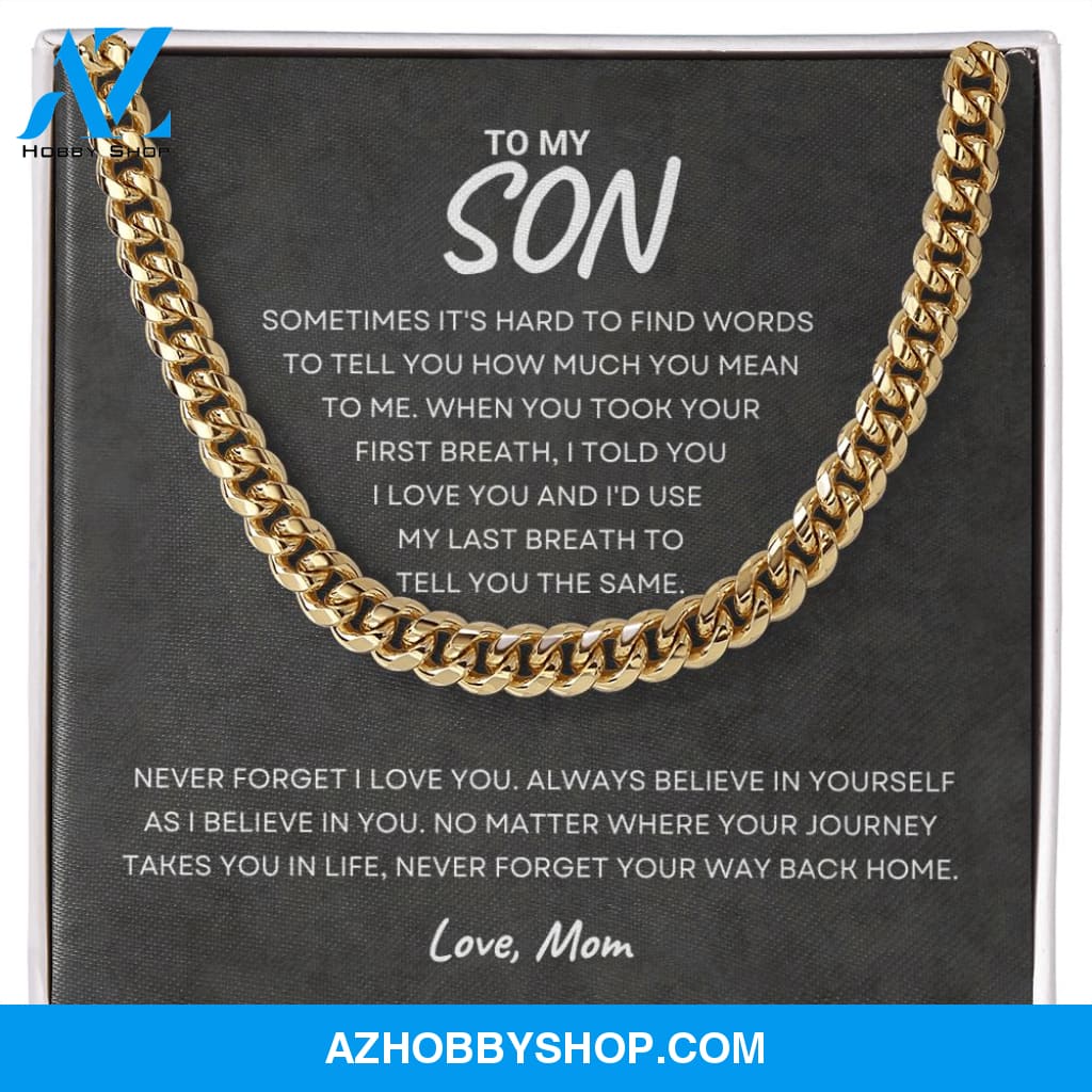 Son - Never Forget - Cuban Link Chain