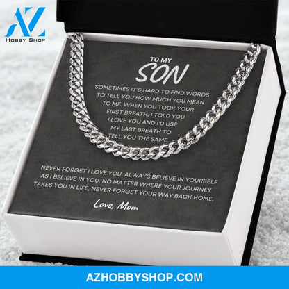 Son - Never Forget - Cuban Link Chain